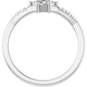 Platinum 6x3.5 mm Marquise Ring Mounting – image 3