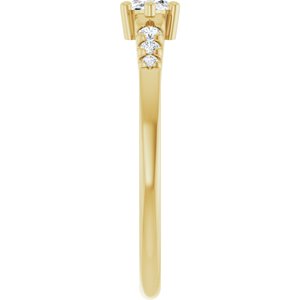 14K Yellow Gold 6x3.5 mm Marquise Ring Mounting – image 7
