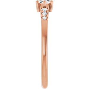 10K Rose Gold 6x3.5 mm Marquise Ring Mounting – image 7