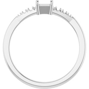 Platinum 3.25x3.25 mm Square Ring Mounting – image 4