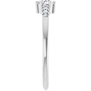 Sterling Silver 3.8 mm Round Ring Mounting – image 7