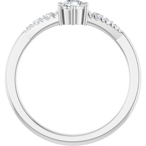 Platinum 4.1 mm Round Ring Mounting – image 3