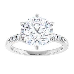 Platinum 9.4 mm Round Ring Mounting – image 5