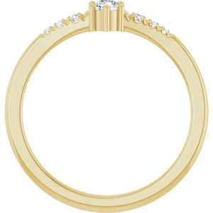 18K Yellow Gold 3 mm Round Ring Mounting – image 3
