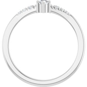 Sterling Silver 3 mm Round Ring Mounting – image 3