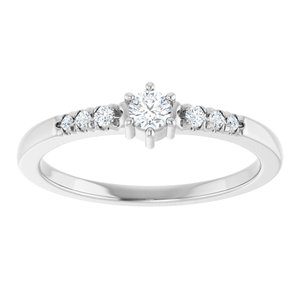 Continuum Sterling Silver 3 mm Round Ring Mounting – image 5