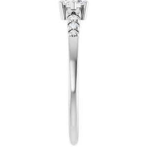 Platinum 7x3.5 mm Marquise Ring Mounting – image 7