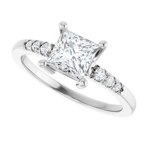 Platinum 5.5x5.5 mm Square Ring Mounting – image 8