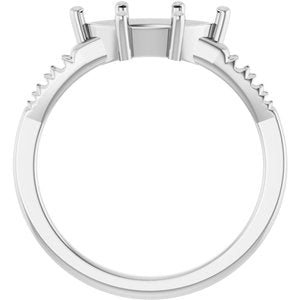 Sterling Silver 10.5x5.5 mm Marquise Ring Mounting – image 4