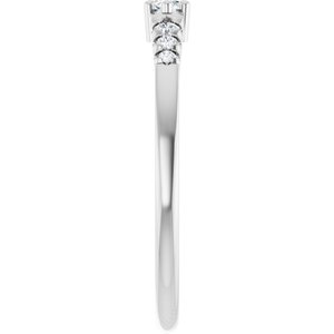 14K White Gold 4.25x2.25 mm Marquise Ring Mounting – image 7