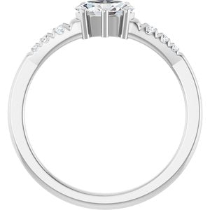 Platinum 6.5x4.5 mm Oval Ring Mounting – image 3
