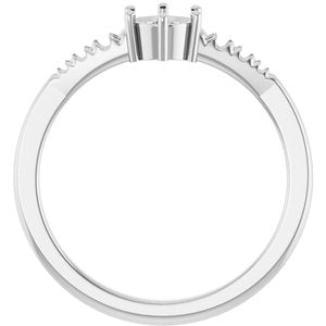 Platinum 4.8 mm Round Ring Mounting – image 4