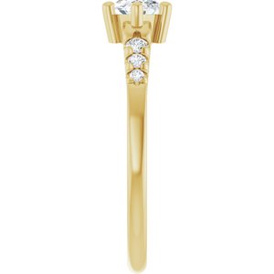 18K Yellow Gold 8.5x4.5 mm Marquise Ring Mounting – image 7