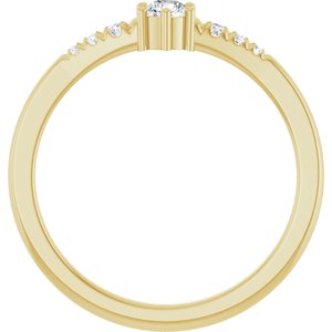 18K Yellow Gold 3.2 mm Round Ring Mounting – image 3