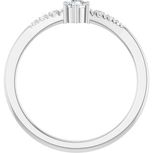 18K White Gold 3.2 mm Round Ring Mounting – image 3