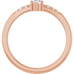 14K Rose Gold 3.2 mm Round Ring Mounting – image 3
