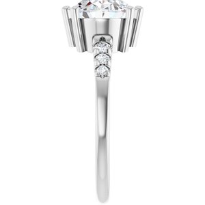 Sterling Silver 10x8 mm Oval Ring Mounting – image 7
