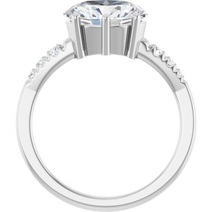 Continuum Sterling Silver 10x8 mm Oval Ring Mounting – image 3