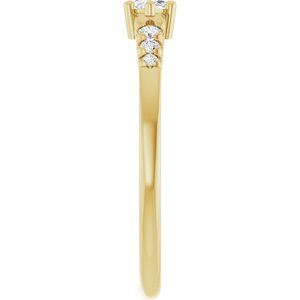 10K Yellow Gold 6x3 mm Marquise Ring Mounting – image 7