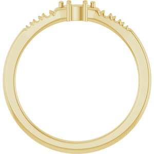 10K Yellow Gold 4x2 mm Marquise Ring Mounting – image 4