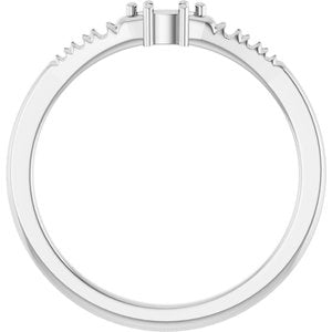 Continuum Sterling Silver 4x2 mm Marquise Ring Mounting – image 4