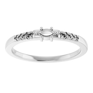 Platinum 4x2 mm Marquise Ring Mounting – image 6