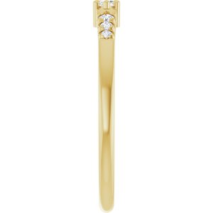 10K Yellow Gold 4x2 mm Marquise Ring Mounting – image 7