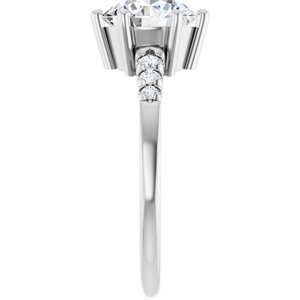 Platinum 8 mm Round Ring Mounting – image 7