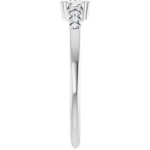 Platinum 5x3 mm Elongated Cushion Ring Mounting – image 7