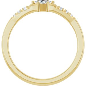 14K Yellow Gold 4.5x2.5 mm Marquise Ring Mounting – image 3