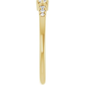10K Yellow Gold 4.5x2.5 mm Marquise Ring Mounting – image 7