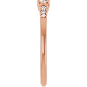 18K Rose Gold 5x2.5 mm Marquise Ring Mounting – image 7