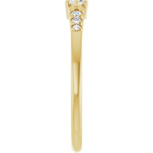 10K Yellow Gold 5x2.5 mm Marquise Ring Mounting – image 7