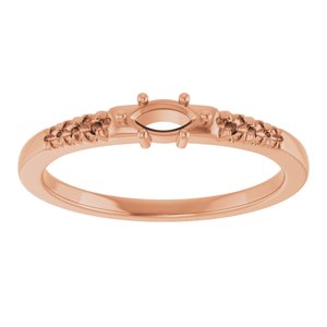 10K Rose Gold 5x2.5 mm Marquise Ring Mounting – image 6