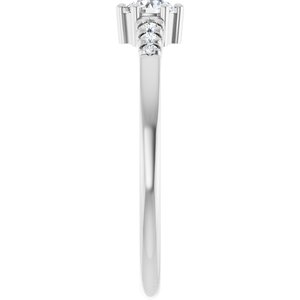 Continuum Sterling Silver 3.75 mm Round Ring Mounting – image 7