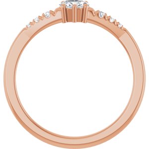 18K Rose Gold 4.5x3.5 mm Oval Ring Mounting – image 3