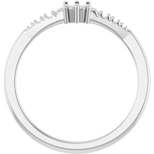 Continuum Sterling Silver 4.5x3.5 mm Oval Ring Mounting – image 4