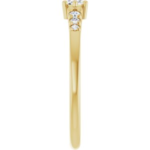 18K Yellow Gold 5x3 mm Marquise Ring Mounting – image 7