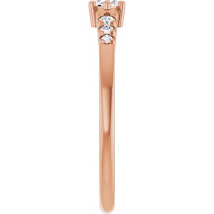 10K Rose Gold 5x3 mm Marquise Ring Mounting – image 7