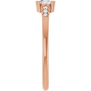 18K Rose Gold 4.5x3.5 mm Oval Ring Mounting – image 7