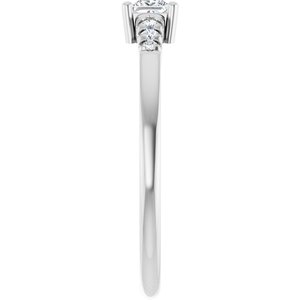 Continuum Sterling Silver 3x3 mm Square Ring Mounting – image 7