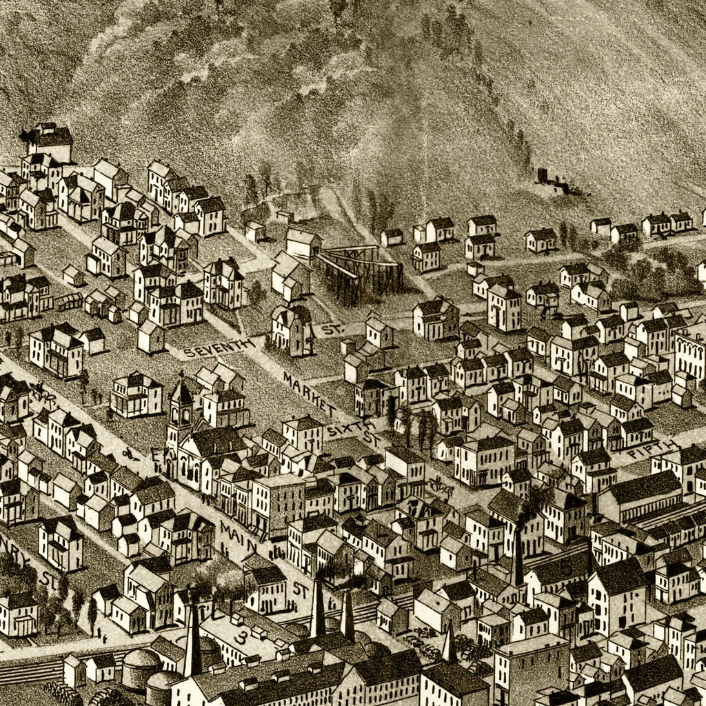 Vintage Map of Toronto, Ohio 1899