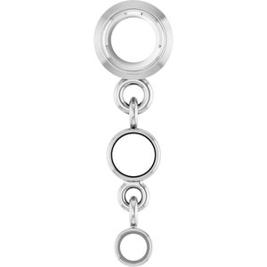 Platinum 4 mm Round Graduated Slide Pendant Mounting – image 2