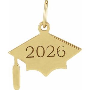 Engravable Graduation Cap Necklace or Charm/Pendant