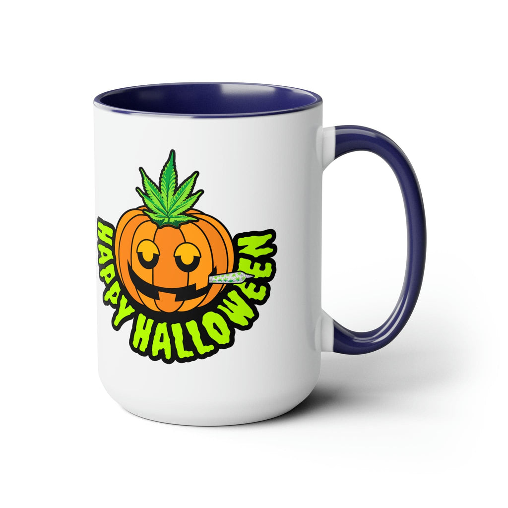 Happy Halloween Pumpkin Stoner 15oz Coffee Mug