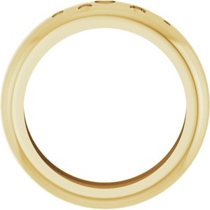 14K Yellow Gold Lightweight Dome Ring Mounting Size 9 – image 4