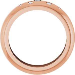 14K Rose Gold 1/5 CTW Lab-Grown Diamond Ring Size 9 – image 2