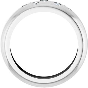 14K White Gold 1/5 CTW Natural Diamond Ring Size 9 – image 2