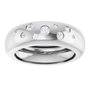 14K White Gold 1/5 CTW Natural Diamond Ring Size 6 – image 3