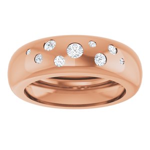 14K Rose Gold 1/5 CTW Lab-Grown Diamond Ring Size 6 – image 3